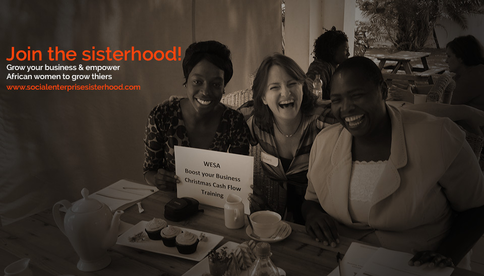 Sisterhood Promo Image - Social Enterprise Sisterhood members together and smiling.